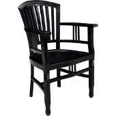 SIT Möbel Armlehnstuhl antikfinish | aus Mahagoni-Holz massiv | B 55 x T 55 x H 95 cm | 09563-30 | Serie SAMBA