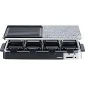 Melissa 16300027 - 8-Personen Raclette-Grill - Steinplatte - Schwarz