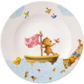 Villeroy & Boch Teller "Kinderteller Happy as a Bear ø 21,5 cm bunt"