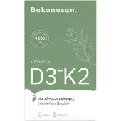 Bakanasan Vitamin D3+K2 - Kapseln 60 Stück 19,3g