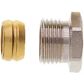 Heimeier Klemmverschraubung 2201-12.351 Rp 3/8, Ø 12mm, Messing vernickelt