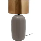 Kayoom Tischlampe Art Deco 700 Grau / Gold