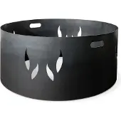 Siena Garden Funkenschutzgitter "Feuerschalenaufsatz für Feuerschale XXL Ø 100 cm" 1 Stk. tlg. Ø 96 cm, mit Flammendesign, Stahl silber/anthrazit