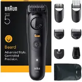 Braun BeardTrimmer 5 BT5560, Waschbar, Akku, Schwarz