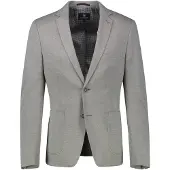 Lerros Jerseysakko "Jersey Blazer in KURZGROESSEN", Herren, Gr. 25, grau (mid grau melange), 59% Baumwolle, 41% Polyester, Sakkos Jerseysakko