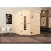 Weka Premium-Massivholzsauna 45 mm TURKU 2 HT x B x T x H x 195 x 195 x 205