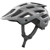ABUS MTB-Helm Moventor 2.0 - komfortabler Fahrradhelm fürs Gelände - All-Mountain-Helm - für Damen und Herren - Silber, Größe S (51-55 cm)