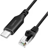 Logilink CU0416, 10 m, Cat6, S/FTP (S-STP), RJ-45, Schwarz