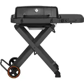 Mustang Fold Gasgrill tragbar, 3,8 kW, Piezo-Zündung, Gusseisen-Grillrost, Grillfläche 60,5 x 39 cm