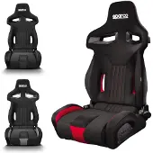 Sparco 009011NRRS R333 Rennsitz Sportsitz schwarz Rot