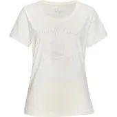 Vivance Pyjamaoberteil braun Gr. 32/34 für Damen. Rundhals und Print. Basic. Nachhaltig.