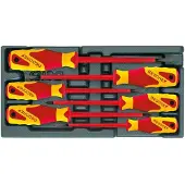 Gedore 1500 ES-VDE 2170 PZ VDE-Schraubendreher-Satz in 1/3 ES-Modul, 1733095