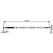 Bosch Seilzug, Feststellbremse 1 987 482 288