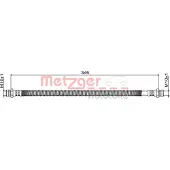 METZGER Bremsschlauch [Hersteller-Nr. 4111881] für Kia