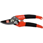 YATO YT-8805, Bypass, PVC, Schwarz, Orange, Kohlenstoffstahl, Schwarz/Edelstahl, 180 mm