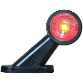Wasa LED Umrissleuchte 299L Links weiß 12-24V Markierungslicht kurze Stange