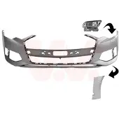VAN WEZEL Stoßstange Stoßfänger für AUDI A6 Avant (4A5, C8) Grundiert 0362575