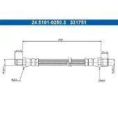 Ate Bremsschlauch 24.5101-0250.3