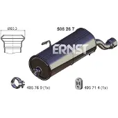 ERNST 506267 Endschalldämpfer passend für PEUGEOT 206+ Schrägheck (2L, 2M) Auspuff