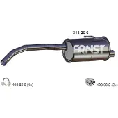 ERNST 314206 Endschalldämpfer für FORD KA (RU8) Auspuff