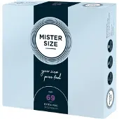 Mister Size «69» groß, 0,06 mm dünn, 36 Maßkondome, silikonbefeuchtet (36 Kondome) 36 St