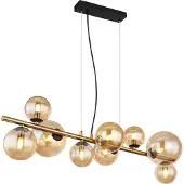 Globo Lighting Hängeleuchte Metall schwarz matt, 9x G9 LED