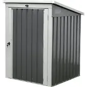 Westmann Stahl Mülltonnenbox und Gerätebox Anthrazit 101x104x134 cm