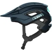 ABUS MTB-Helm Cliffhanger - Fahrradhelm für anspruchsvolle Trails - mit großen Lüftungsöffnungen & TriVider Riemensystem - für Damen und Herren - Blau/Mintgrün, Größe M (54-58 cm)