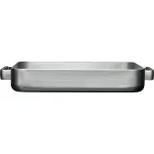 Iittala Tools Ofenbra?ter Gross - 41 x 37 x 6 cm - Gebürsteter Edelstahl