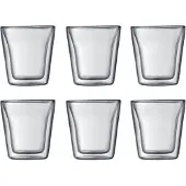 Bodum Glas-Set Canteen Small Transparent 100 ml (Set von 6 Stück)