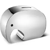 Georg Jensen Spardose Elefant 25,5 x 22,5 x 12,5 cm Edelstahl silber