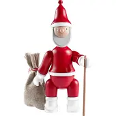Kay Bojesen Denmark Holzfigur - Weihnachtsmann - 20 cm - Rot/Weiß - - One Size - Dekoration