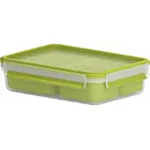 Tefal Opbevaringsbox Tefal MasterSeal TO GO snack 1.2 l 22.5x16.3x5.8 cm BPA-fri Klar,1 stk