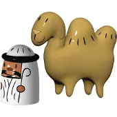 Alessi Weihnachtsdekoration Amir & Camelus Multi (2-teilig)
