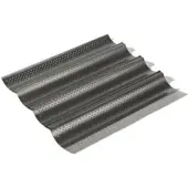 Funktion Baguette-Backblech 4 Baguettes Antihaft Schwarz