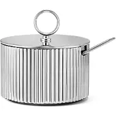 Georg Jensen Zuckerdose Bernadotte Rostfreier Edelstahl