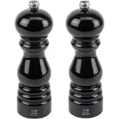Peugeot Salz- Und Pfeffermühle Paris 18 Cm Set Schwarzlack Buche