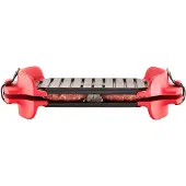 Lékué Mikrowellen-Grill, rot, für die schnelle Zubereitung von Grillgerichten in der Mikrowelle