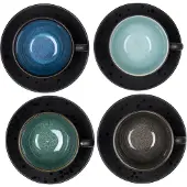 Bitz Kaffeetasse Black Dark 240 ml (4-teilig)