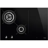 Smeg Classic PM3743D, Schwarz, Integriert, 75 cm, Kombi, Glas, 4 Zone(n)