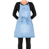 Dutchdeluxes Schürze 5 Pocket Apron Washed Indigo-66 x 67 cm