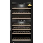 Caso WineExclusive 66 Smart, Weinkühler mit Kompressor, Freistehend, 66 Flasche(n), 70 W, G, Schwarz