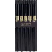 Tokyo Design Studio Tokyo Design 5er Stäbchenset schwarz (22,5cm)