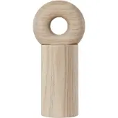 OYOY Living Salz- & Pfeffermühlen L7,5xW7,5xH16,5 braun