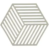 Zone Untersetzer Hexagon Light Grey 16 cm