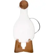 Sagaform Glühweinkrug, Borosilikatglas/Bambus, 1,8 l Natur /