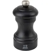 Peugeot Salzmühle BISTRO 10cm Schwarz Matt Buchenholz Stahlmahlwerk Klein