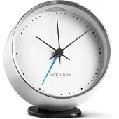 Georg Jensen HENNING KOPPEL ALARM W. HOLDER STEEL&WHITE SS, ABS 10CM 3587585