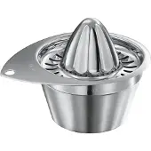 Rösle Zitruspresse RÖSLE, silber (edelstahlfarben), Entsafter, Zitruspresse, Zitronen und Orangen, großer Auffangbehälter, spülmaschinengeeignet