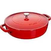Staub Runder emaillierter Gusseisentopf – Schmortopf – mit Deckel – 24 cm – 2,4 L